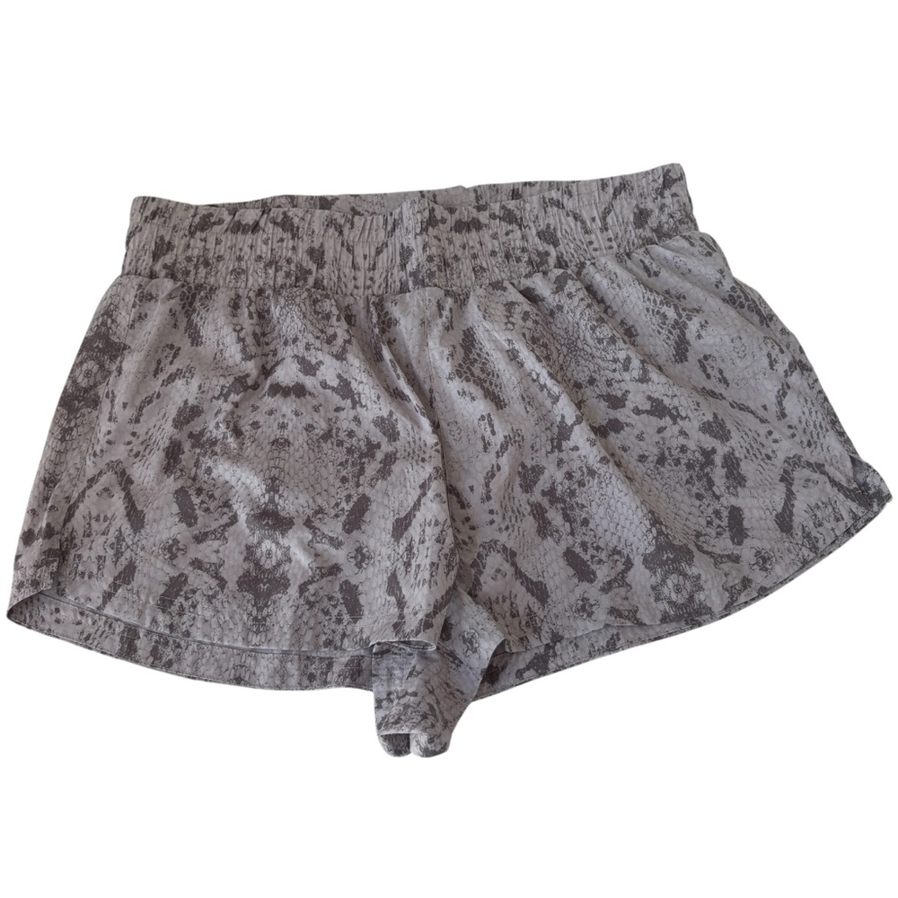 Varley Kallin Snake Print Running Shorts L